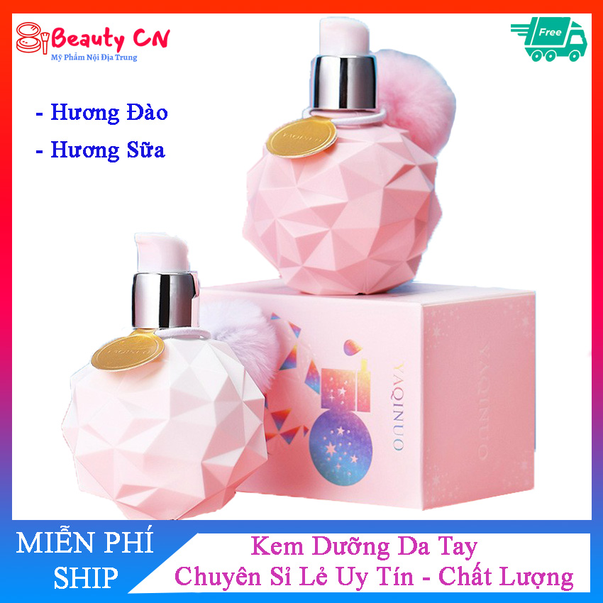 Kem dưỡng da tay hàng nội địa trung chai màu hồng anh đào - Dưỡng ẩm mềm mại đôi tay