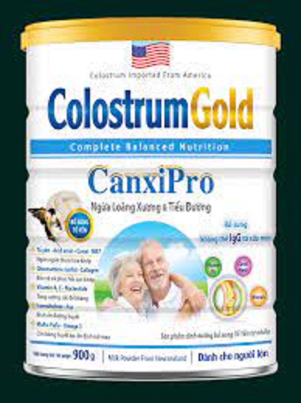 sữa colostrum gold canxipro 900g ngừa loãng xương và tiểu đường