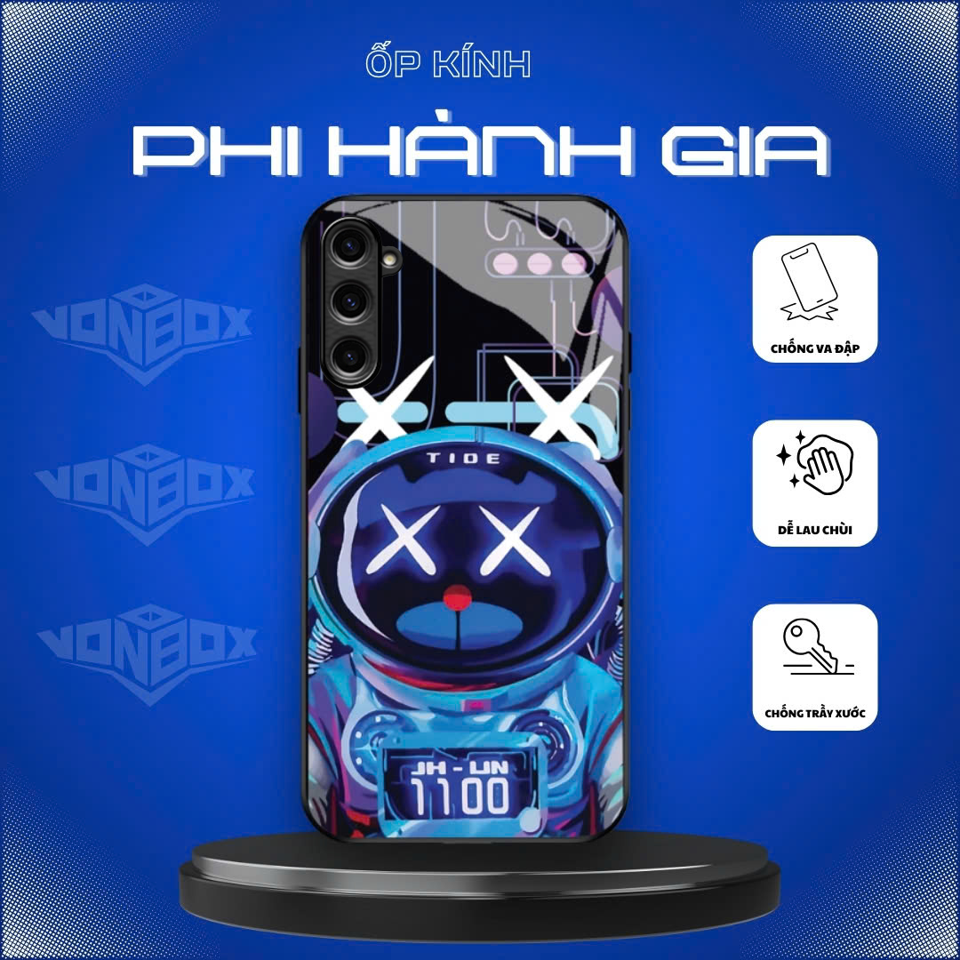  Ốp Lưng cho ỐP SAMSUNG GALAXY A16 A26 A36 A56 5G Ốp kính bóng cao cấp Phi Hành Gia 