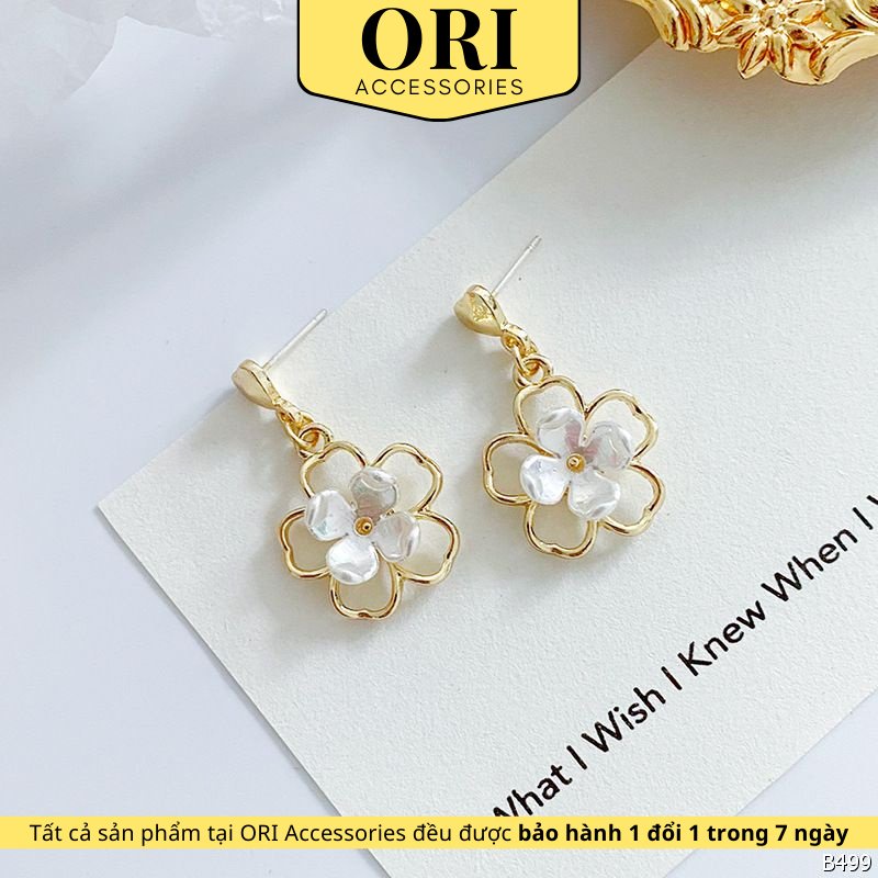 Bông tai nữ hình cánh hoa jasmine xinh xắn ori accessories b499