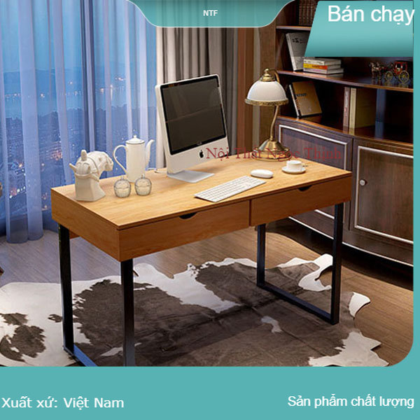 Bàn học sinh giá rẻ, bộ Bàn học cho bé BLV-2NK-01 Nội Thất Ngọc Thịnh Kích thước 120x40x75