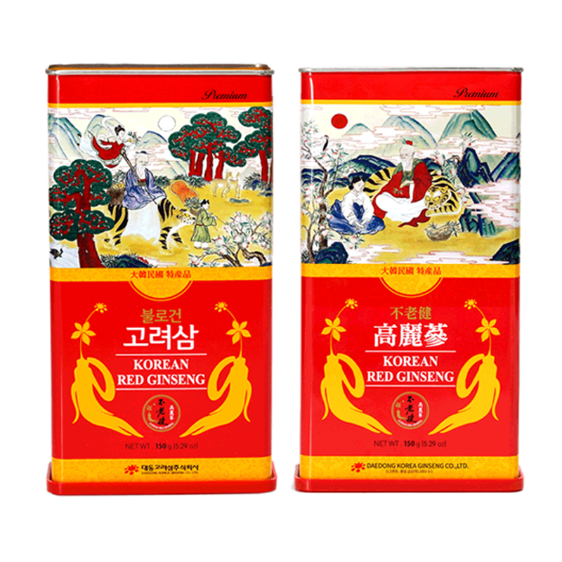Hồng sâm củ khô daedong hàn quốc 150g dòng premium 6-10 củ