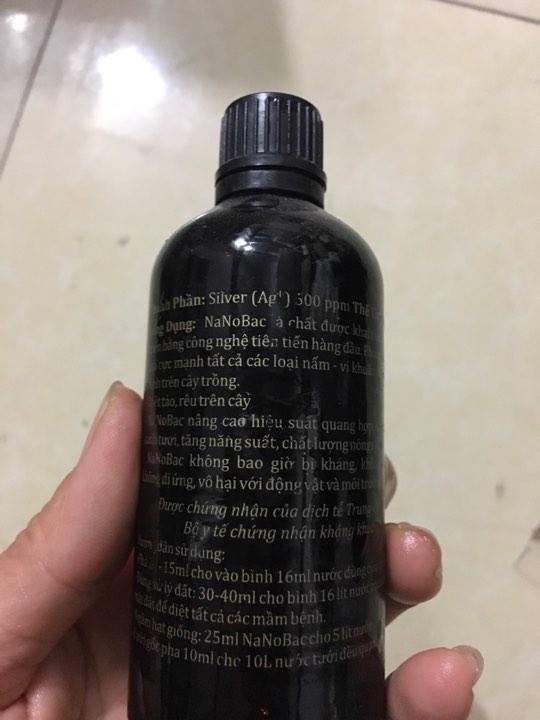 Dung dịch Nano Bạc tiêu diệt 99,9% vi khuẩn gây bệnh trên cây trồng
