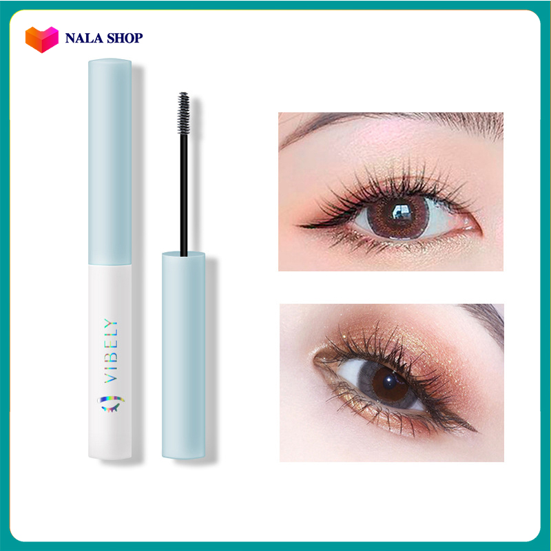 Mascara dưỡng mi, màu sắc đơn giản, sử dụng hằng ngày, phong cách tự nhiên VIBELY chống nước, không trôi, màu đen - [NaLa Shop]