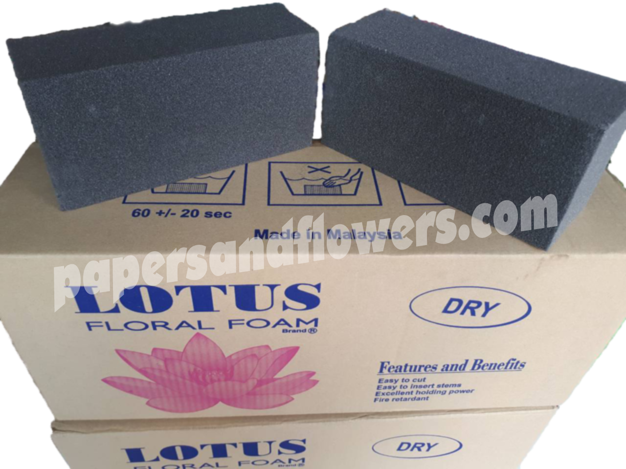 Xốp cắm hoa khô, hoa giả Lotus - 1 thùng