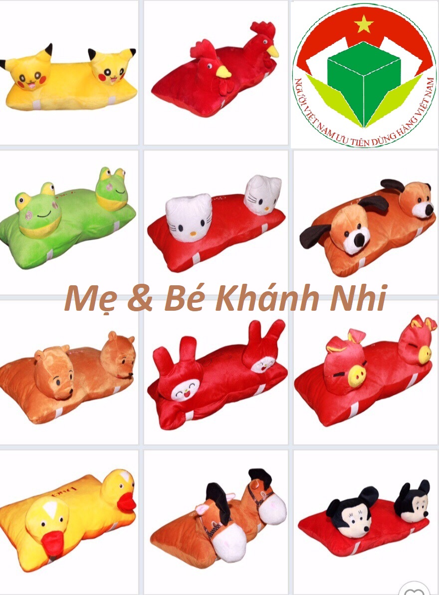 [2 Đầu Thú]Gối Đi Xe Máy Cho Bé An Toàn Đón Tết - Gối Đi Xe Máy An Toàn Cho Bé