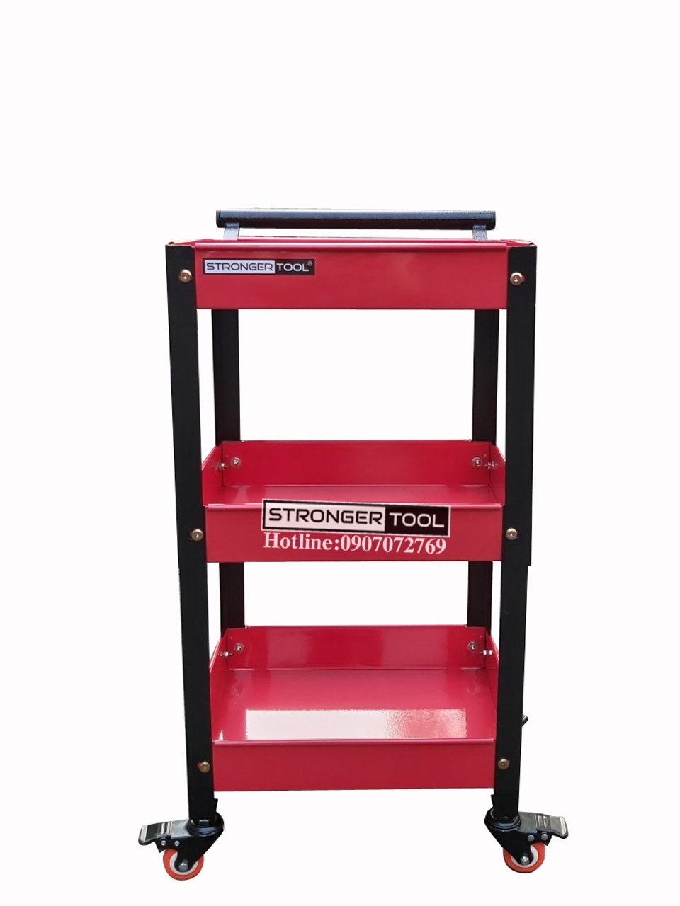 XE 3 ĐẨY DỤNG CỤ 3 NGĂN STRONGER TOOL CHẤT LIỆU THÉP SƠN TĨNH ĐIỆN HÀNG VIỆT NAM