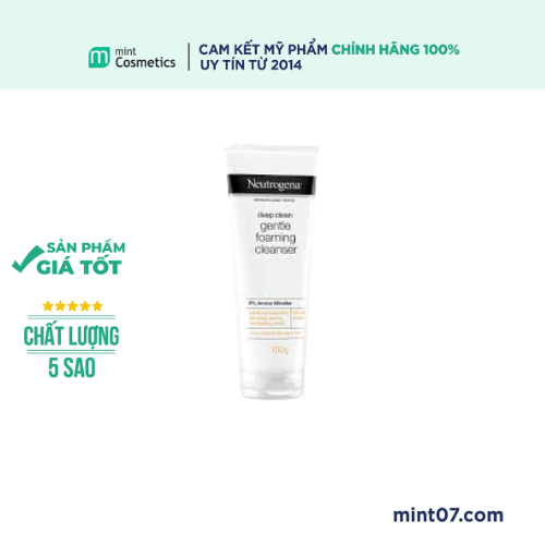Sữa Rửa Mặt Neutrogena Deep Clean Gentle Foaming Cleanser 8% Amino Micellar