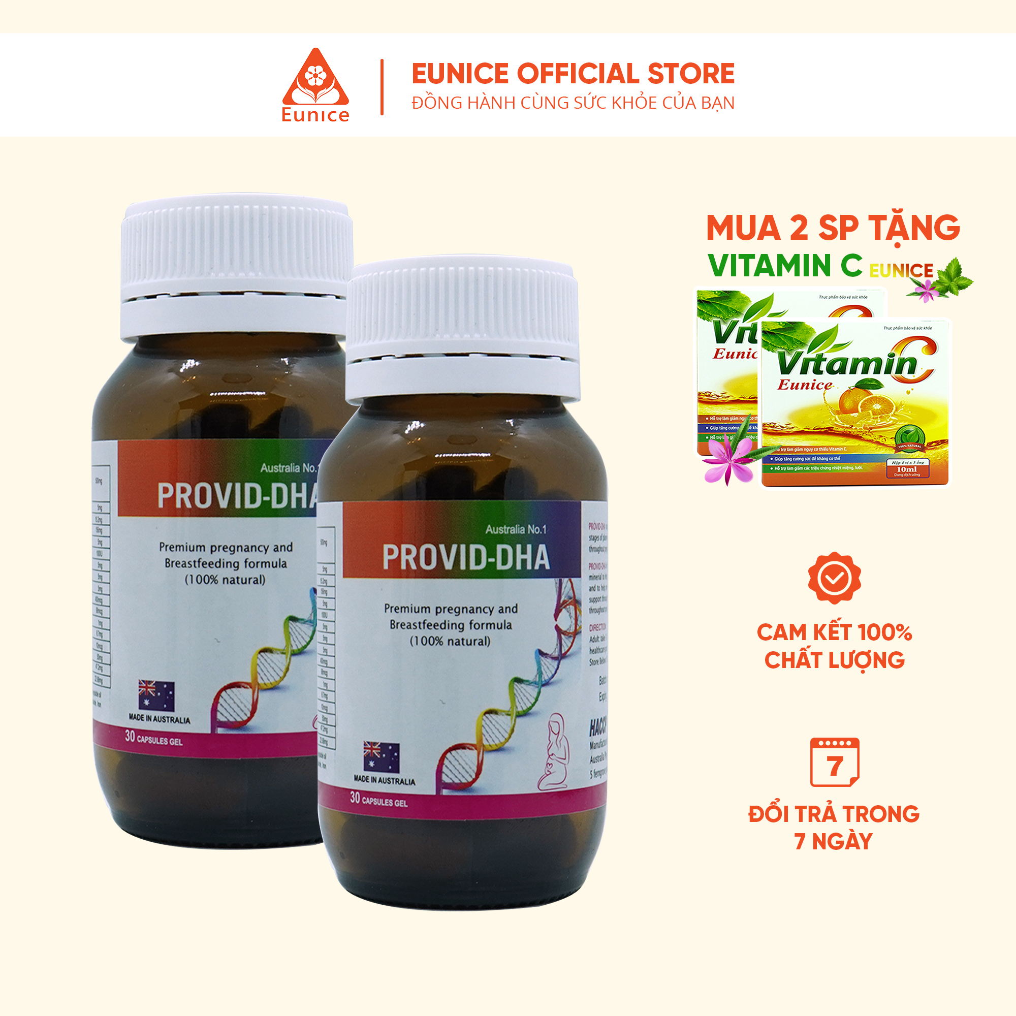 Viên uống bổ sung khoáng chất Provid DHA Ferngrove - Phân phối Eunice - Hộp 30 Viên