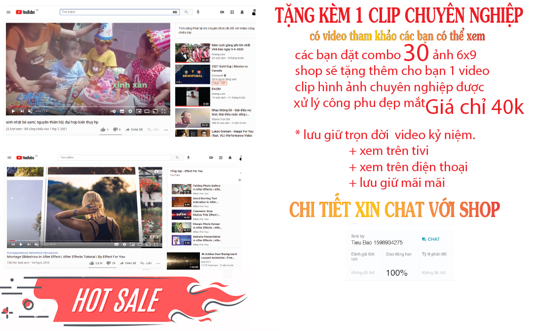 Tặng kèm video hình ảnh khi In ảnh theo yêu cầu 6x9 chất lượng cao