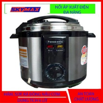 [HCM]Nồi áp suất điện Nhật Bản hàng tốt dung tích 6 lít chất liệu cao cấp lòng nồi chống dính noi ap suat