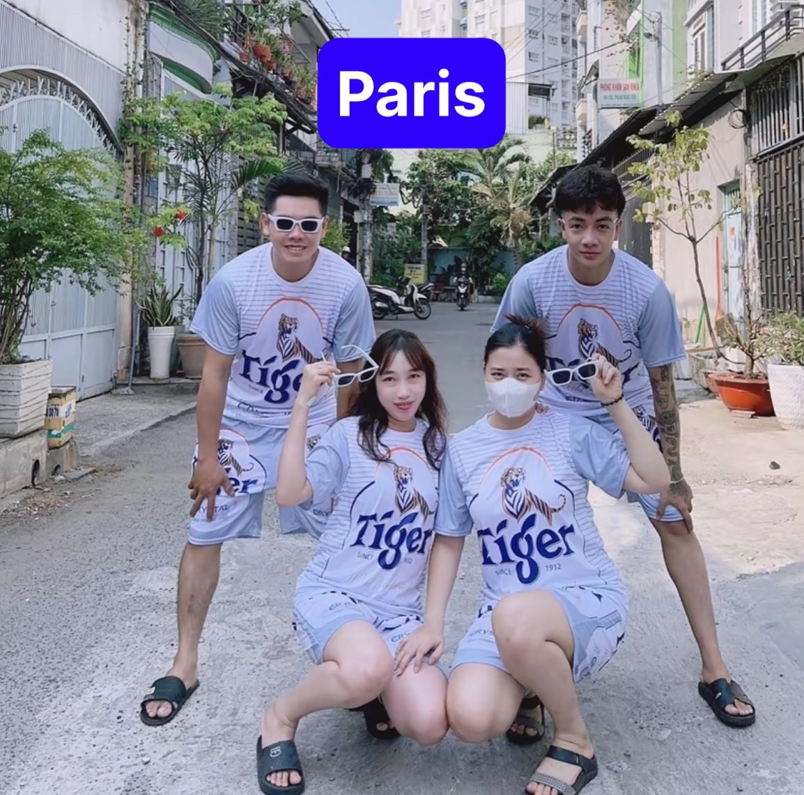 Đồ bộ in nhiệt quần áo bóng đá bia mùa hè mát mẻ nam nữ unisex phong cách siêu sành điệu vip - Paris Fashion