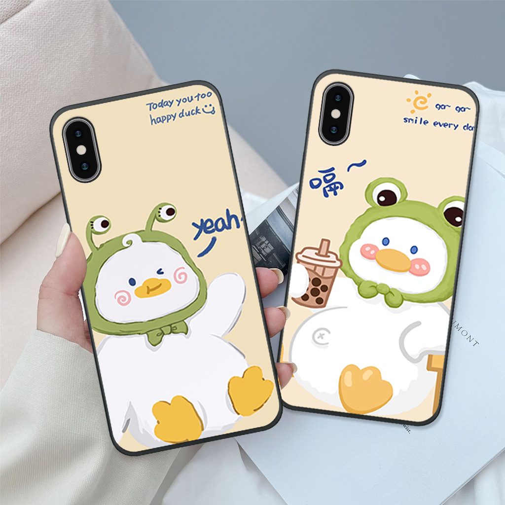 Ốp lưng IP x/ xs/ xs max/ xr chú vịt đáng yêu, lucky duck, ốp cặp đôi dễ thương