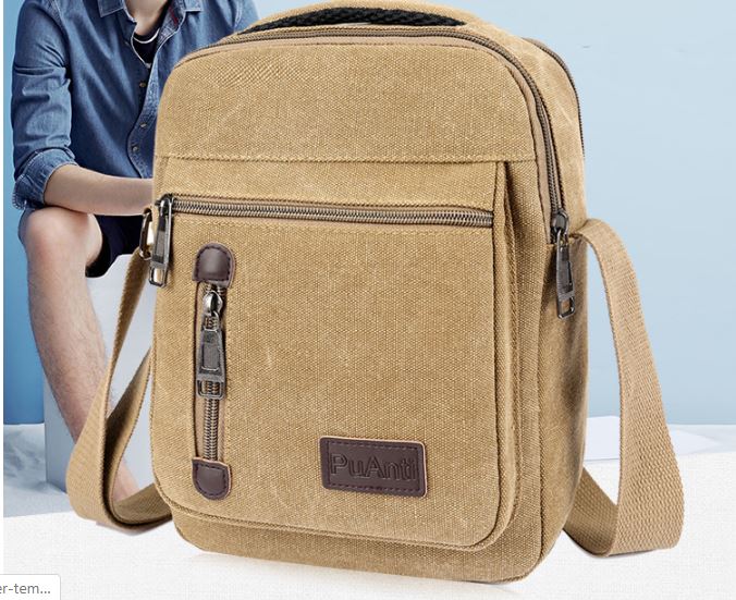 Túi đeo chéo nam vải bố canvas cao cấp , vải dệt bông và sợi gai bền đẹp , size 27x20x9cm chứa điện thoại ví chìa khóa , túi vải nam nữ dùng đi học đi phượt
