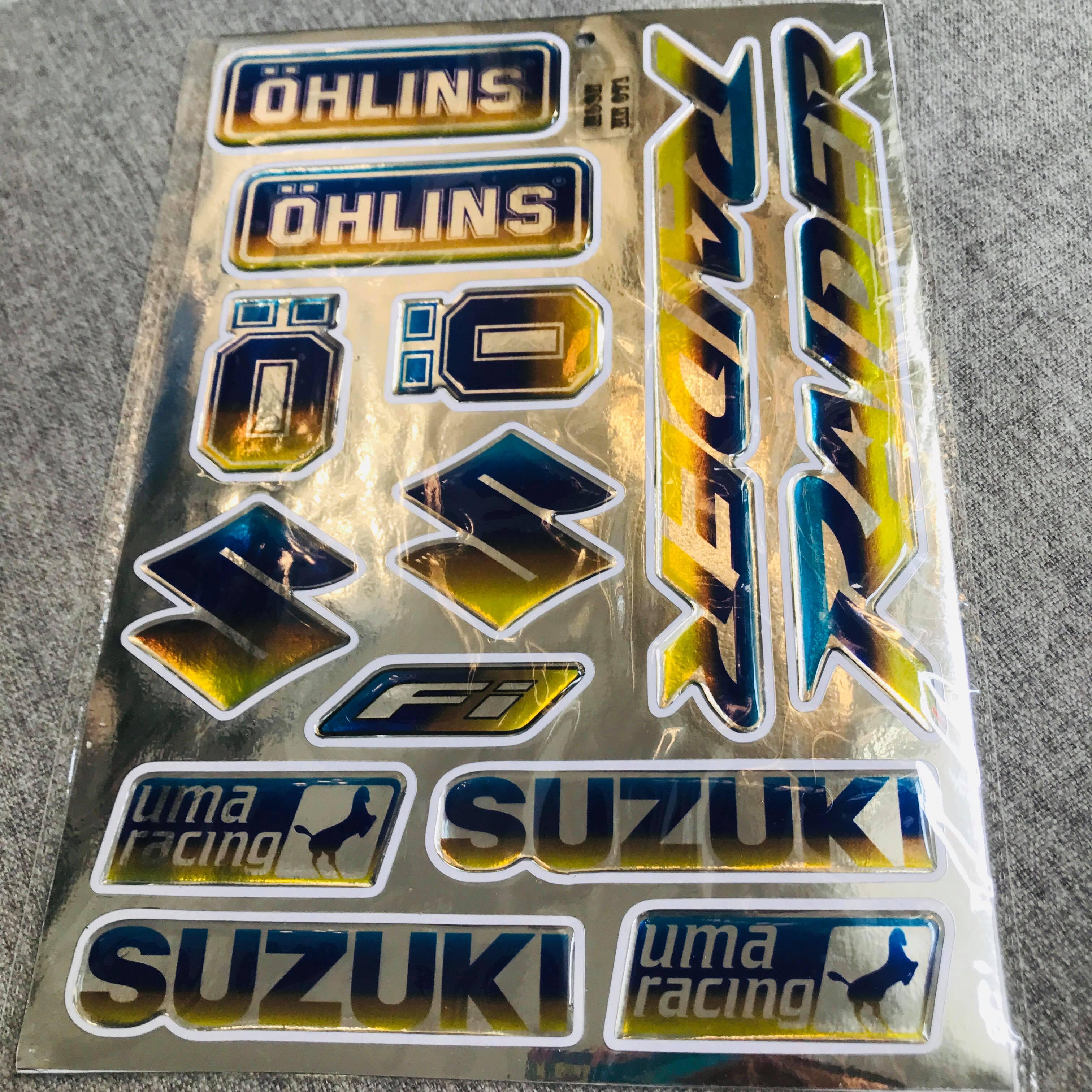 [HOT HOT HOT] Bộ tem logo nổi TITAN 7 màu cho xe RAIDER