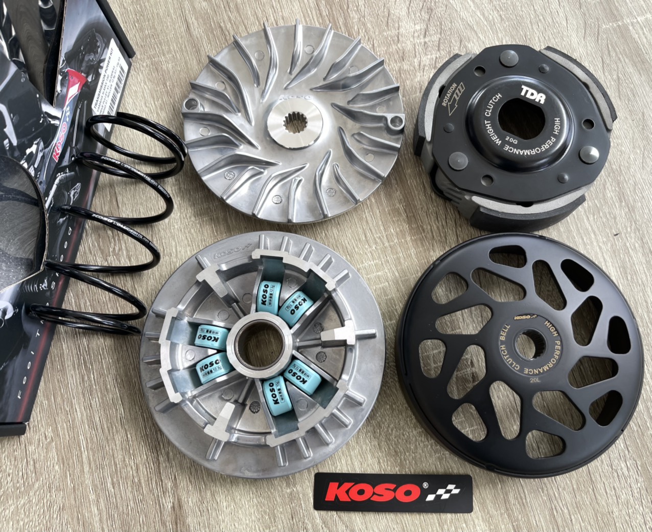 Full bộ nồi trước sau koso cho xe yamaha nvx, nmax155 2012-2019