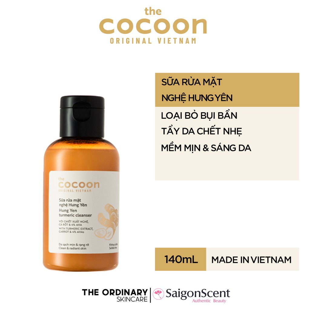 Sữa rửa mặt sáng da Nghệ Hưng Yên Cocoon