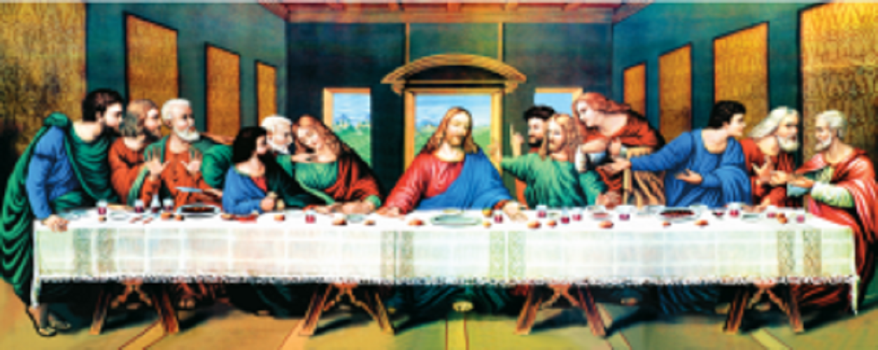 Tranh thêu Tiệc Ly 12 Thánh Tông Đồ 3D Ailuo AL53508