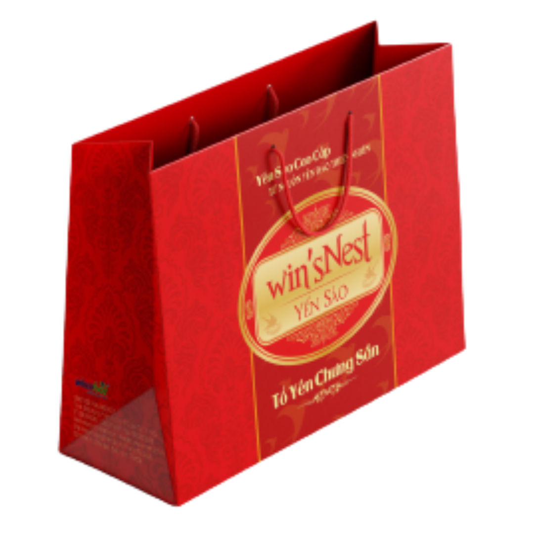 Combo 12 lọ Yến sào cao cấp win'sNest tổ yến chưng sẵn đường phèn 20% (70 ml/ lọ) tặng túi xách