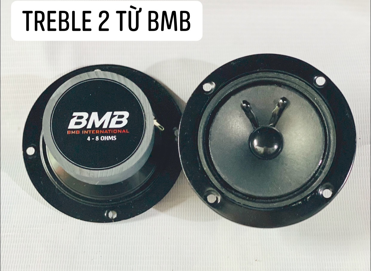 Loa treble 2 từ bmb 10cm nhập khẩu - tặng kèm 2 tụ xịn 3,3x250v vàng tròn