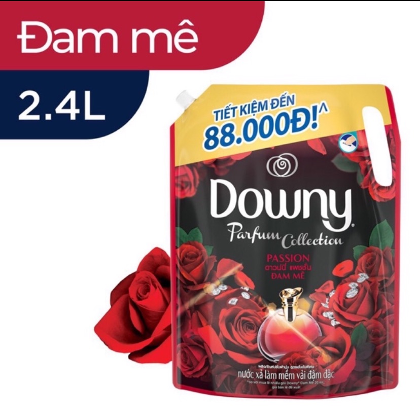 Nước xả vải Downy hương nước hoa Đam mê. Túi 2.3l