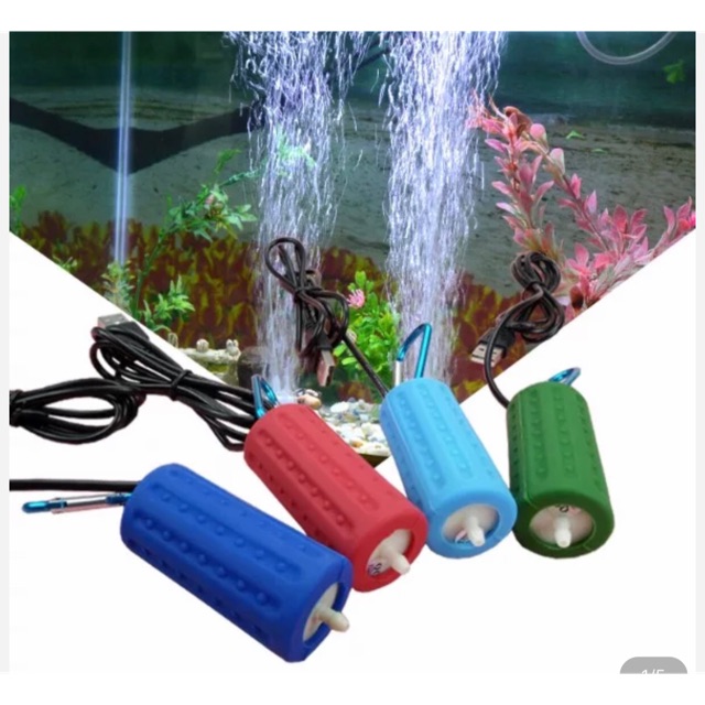 [HCM]Sủi USB Mini | Máy Sủi Oxy Siêu Êm Kết Nối USB (Loại 1 Vòi)