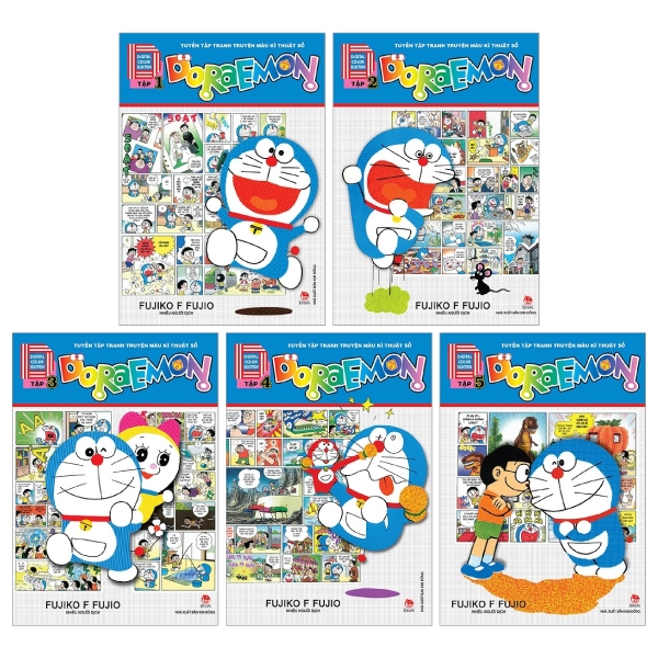 Fahasa - Combo Sách Hay Doraemon Tuyển Tập Tranh Truyện Màu Kĩ Thuật Số (Bộ 5 Tập)