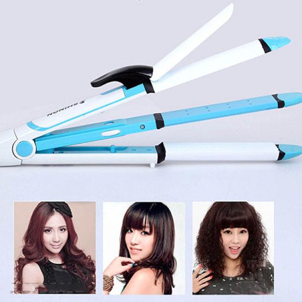 Máy duỗi tóc, uốn tóc, bấm phồng tạo kiểu tóc đa năng 4 trong 1 Shinon 8005