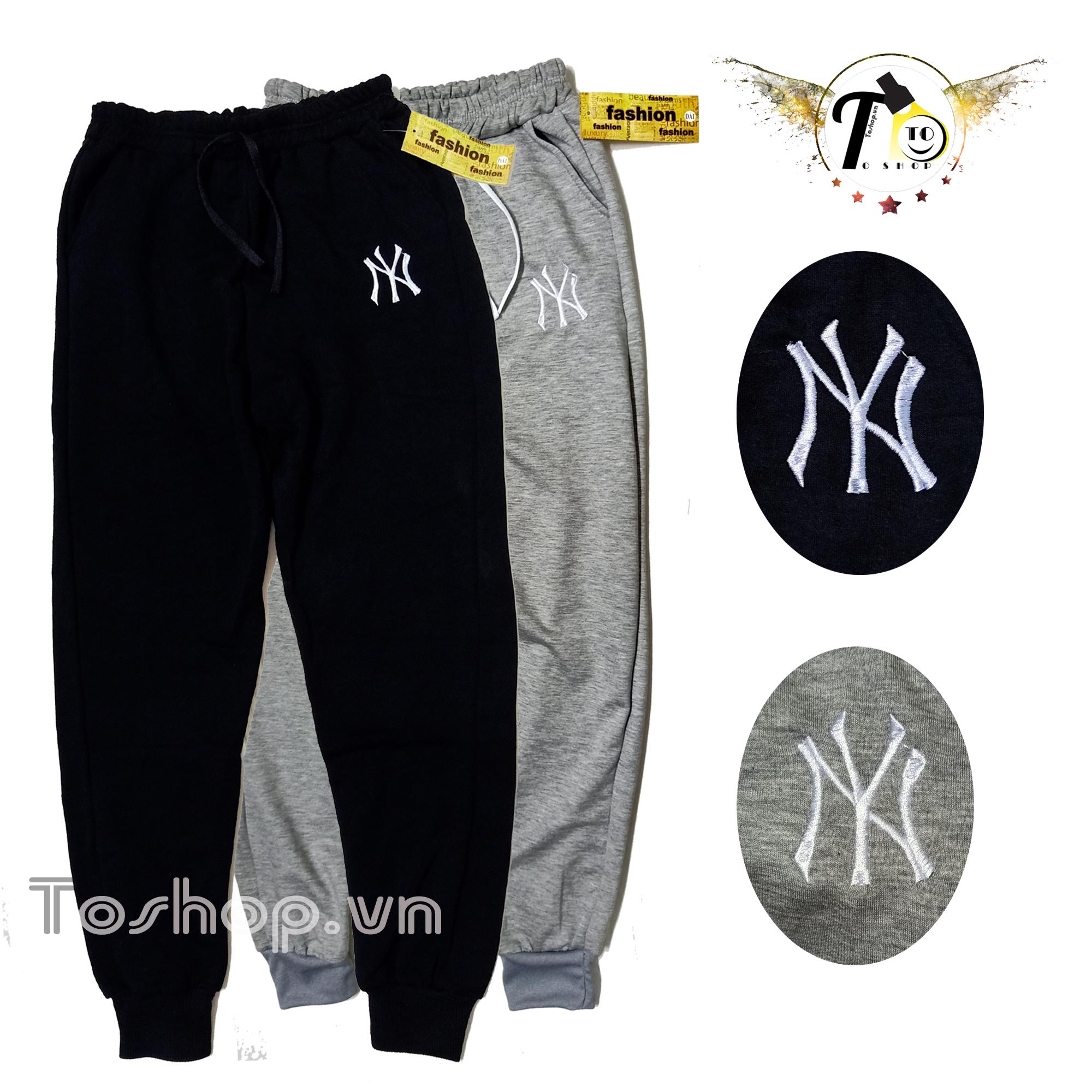 [HCM]Quần Jogger Nam - Nữ Thêu logo NY - Chất nỉ mát mềm mạinăng động [ảnh + video by Toshop.vn]