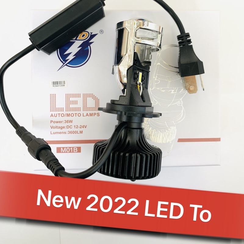 🏆 đèn pha led bi cầu m01b mini 36w mẫu mới 2020 🏆 ánh sáng trắng + gom+ chống chói mắt 🏆