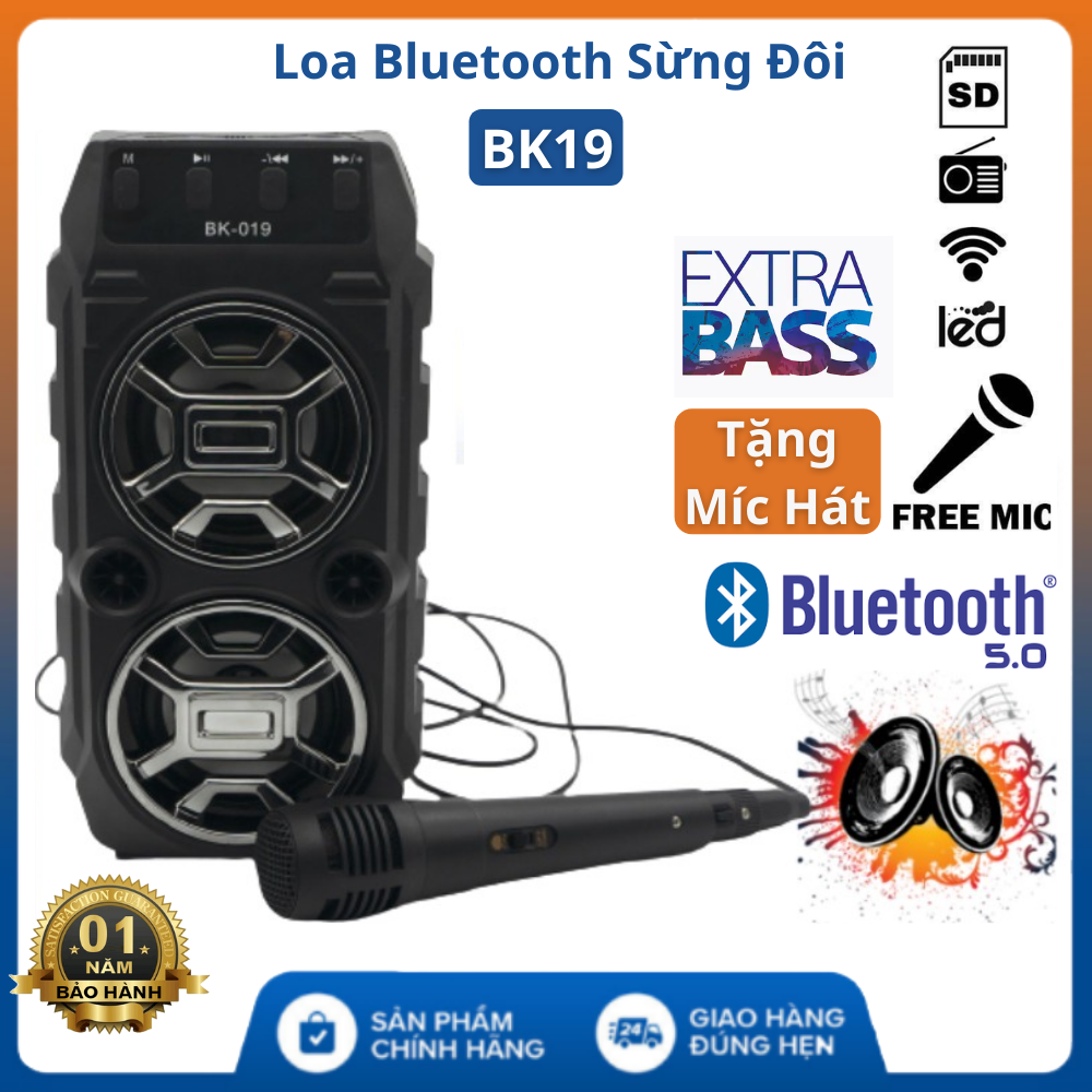Loa Bluetooth Karaoke BK19 - Bảo Hành 12 Tháng - Tặng Míc Hát , Loa mini giá rẻ, loa keo loa kẹo kéo mini bluetooth, loa kẹo kéo mini giá rẻ, Loa bluetooth không dây giá rẻ - Loa Karaoke Tại Nhà