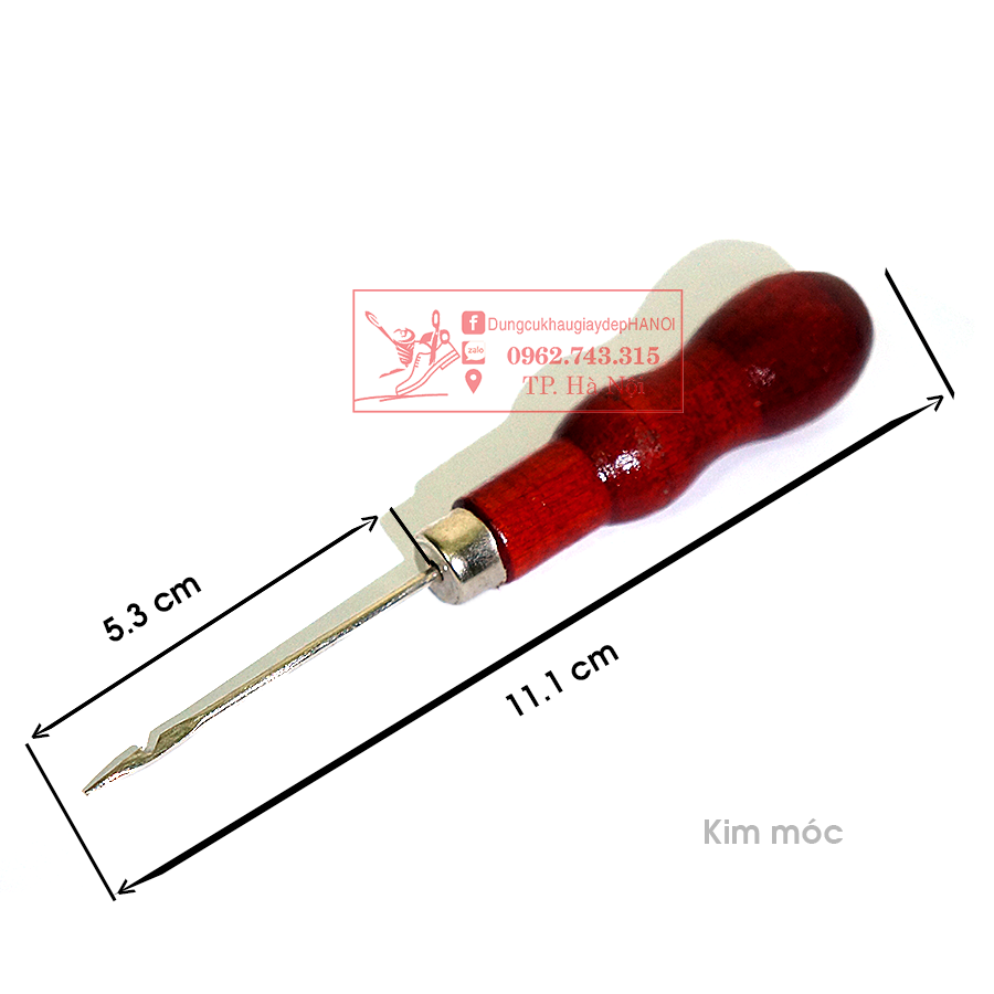 Kim móc cán đỏ khâu giày