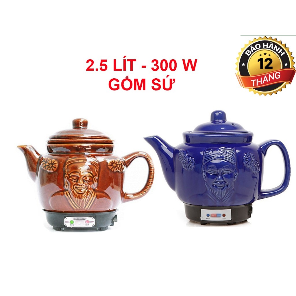 Siêu sắc thuốc Tự Động 2.5 lít MAVICO dung tích 2.5L màu ngẫu nhiên bảo hành 12 tháng