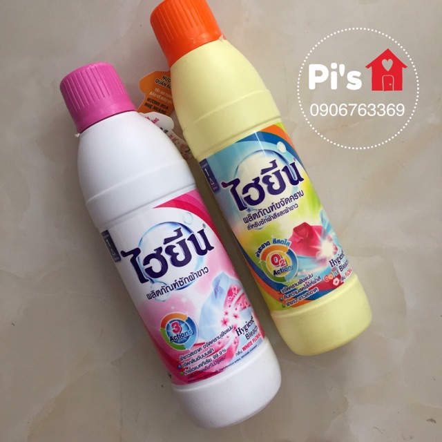 Freeship (HN) Nước tẩy quần áo trắng/màu Hygiene Thái Lan 250ml