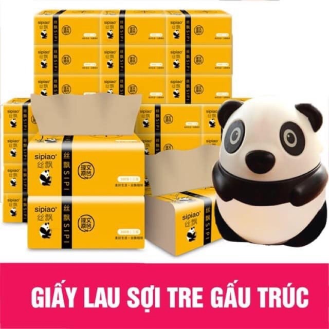 1 gói giấy ăn gấu trúc Sipao