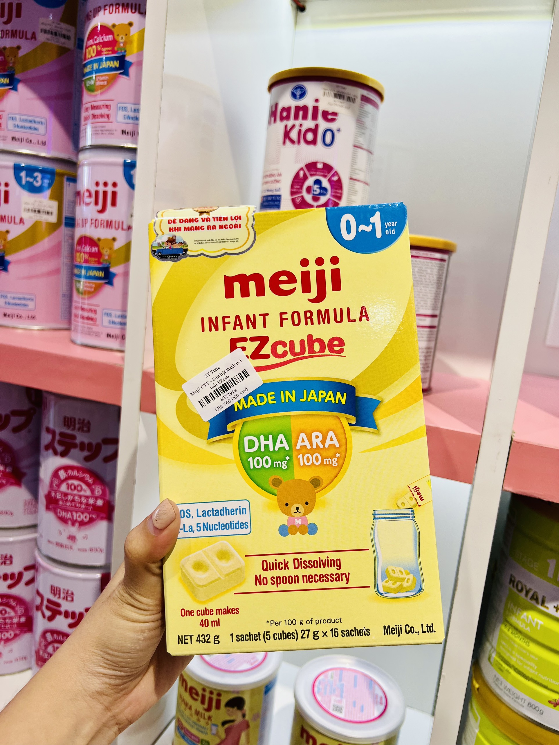 Sữa dạng thanh Meiji Infant Formula EZcube- Nhập khẩu chính hãng VÀ