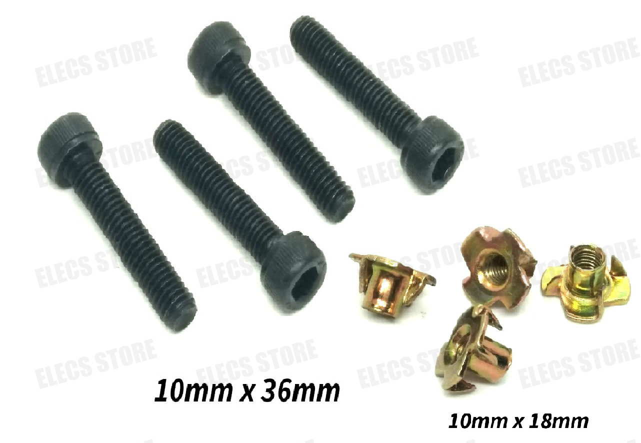 4 Bộ Vít Cấy Lục Giác Bắt Loa, Tán Chấu Hoa Mai (4 Vít và 4 Cấy ren)