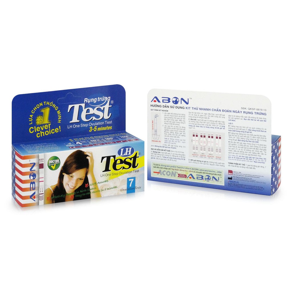 Hộp test 7 que thử rụng trứng abon, cam kết hàng đúng mô tả, chất lượng đảm bảo an toàn đến sức khỏe người sử dụng, đa dạng mẫu mã, màu sắc, kích cỡ