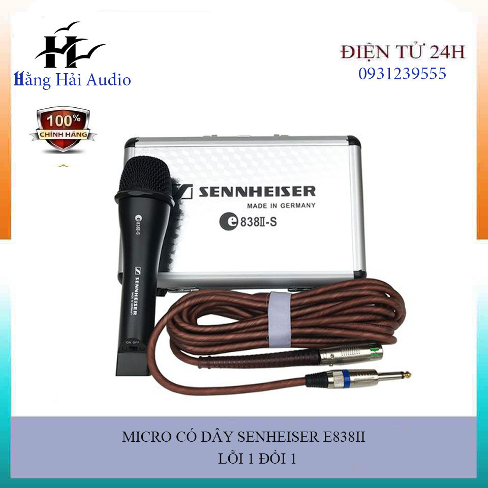 Micro Có Dây SENNHEISER E 838 II S ( Hàng chuẩn hãng thu âm tốt , giá bán buôn )