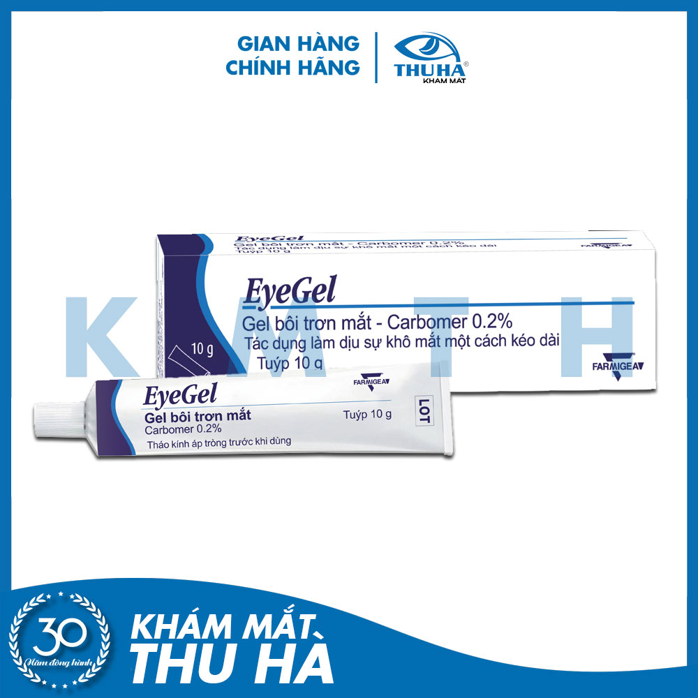 EyeGel - Gel bôi trơn mắt, làm dịu khô mắt và bảo vệ mắt kéo dài