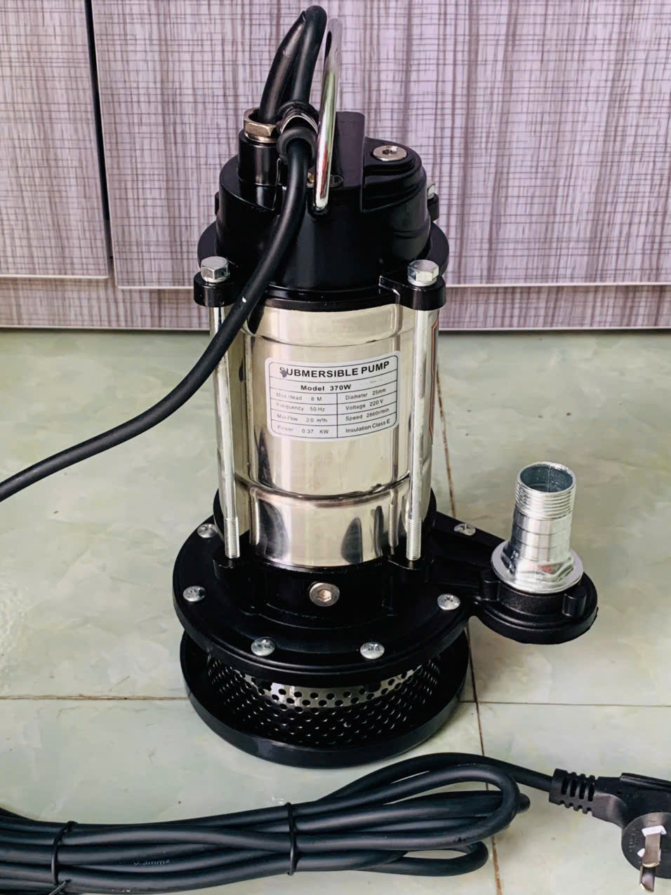 Máy Bơm Chìm, Bơm Tõm dùng điện 220V _370W - Máy bơm nước thả chìm