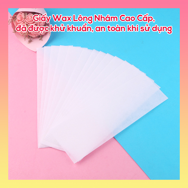 Set 30 Tờ GIẤY WAX LÔNG NHÁM Cao Cấp chuyên dùng để wax lông toàn thân, đã được khử khuẩn, an toàn khi sử dụng