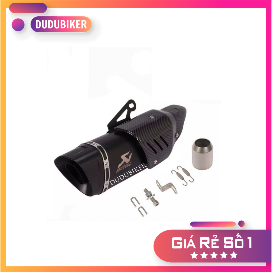 Pô akrapovic r1, pô ak r1 hàng nhập tem khắc xịn lon pô ak r1 tem khắc ốp carbon hàng đẹp