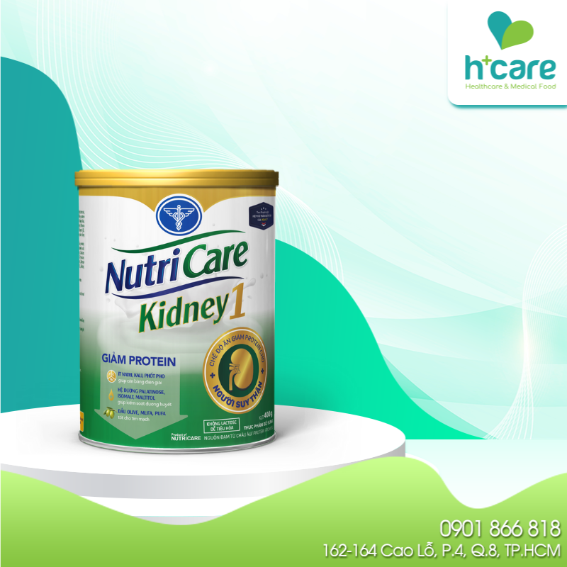 Sữa bột Nutricare kidney 1 400g- dinh dưỡng cho người suy thận, tiền chạy thận nhân tạo