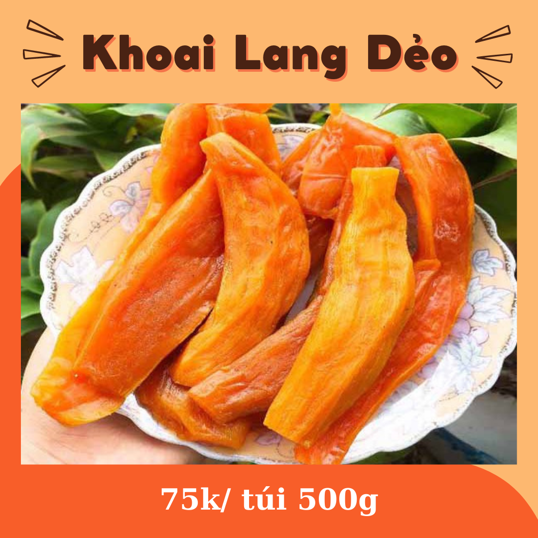 Khoai lang mật sấy dẻo đà lạt - đặc sản chinh đà lạt