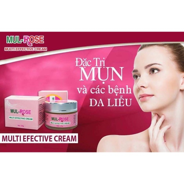 {Mua 1 tặng 3 mặt lạ}Kem mul rose viêm da cơ địa , rạn da , kem nghệ mul rose hết mụn , nứt gót chân 30gr - kem bôi da mulrose