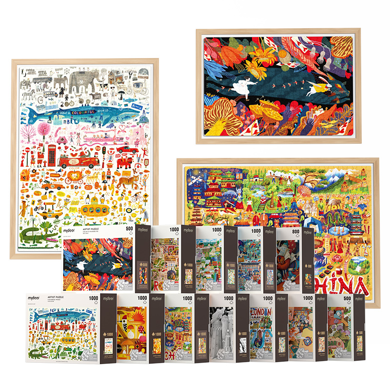 Mideer xếp hình 1000 mảnh nhiều chủ đề Jigsaw puzzle 1000 pieces