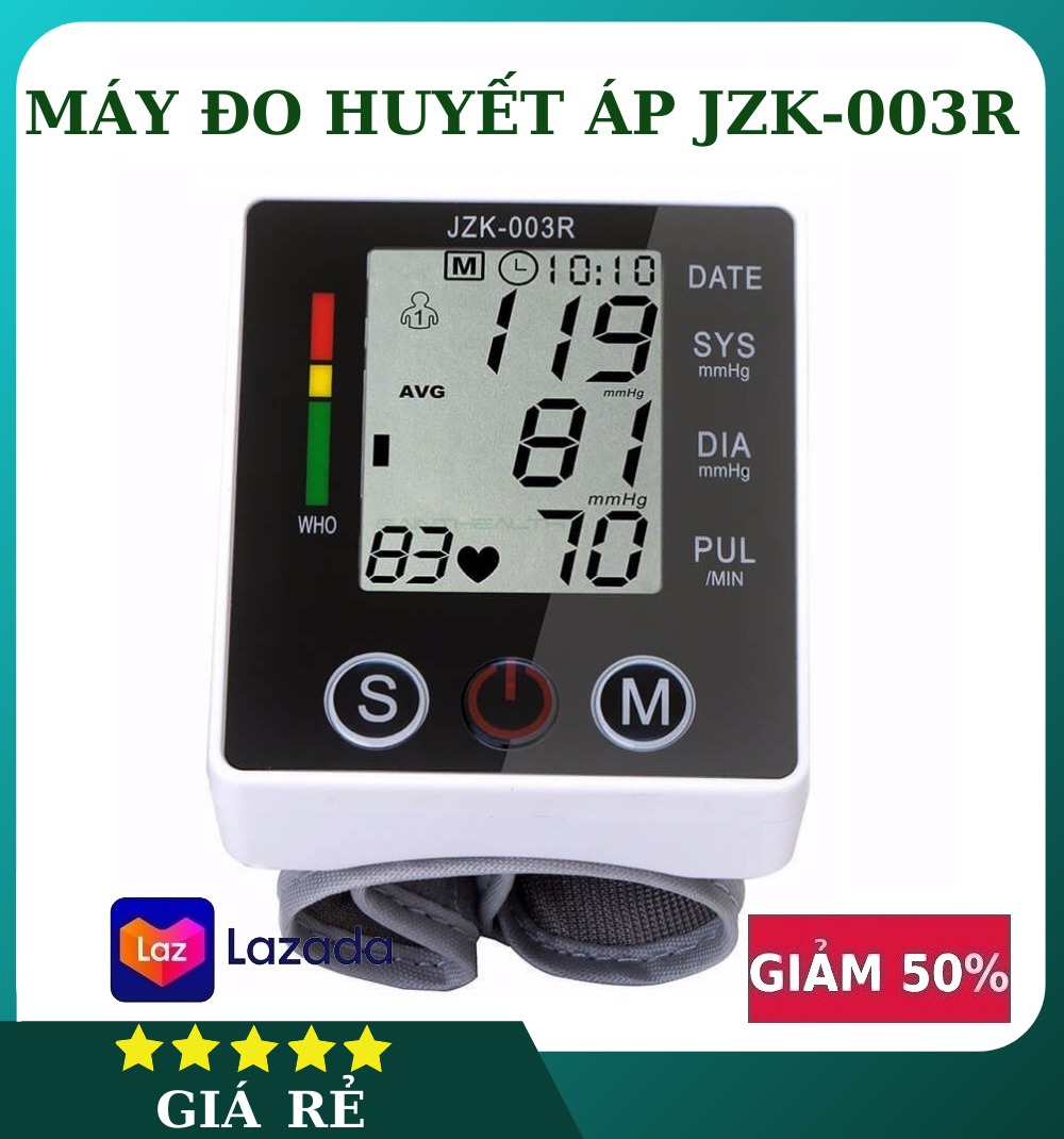 Máy Đo Huyết Áp Omron Nhật Bản Thế Hệ Mới JZK-003R, Đo Huyết Áp Đo Nhịp Tim , ... Chính Xác 100%, Được Bộ Y Tế Xác Nhận Chuẩn WHO - BH 12 THÁNG
