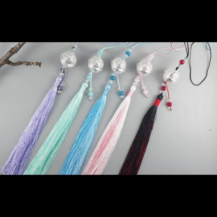 Móc khóa ma đạo tổ sư chuông cung linh lục lạc mẫu dây 1 màu gắn hạt phim trần tình lệnh Tiêu Chiến Vương Nhất Bác Lam Vong Cơ Ngụy Vô Tiện