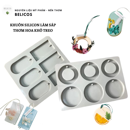 Khuôn silicone làm sáp thơm nhiều hình dáng - Khuôn sáp thơm, thạch cao thơm handmade